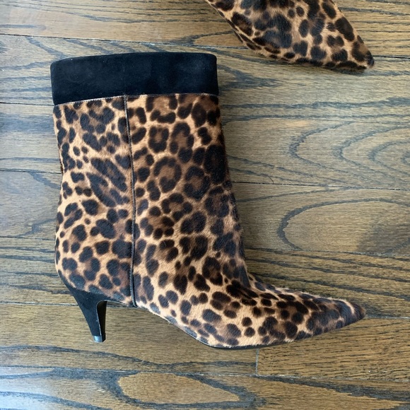 New Saint Laurent Charlotte Calf Hair Ankle Boot - Picture 6 of 16